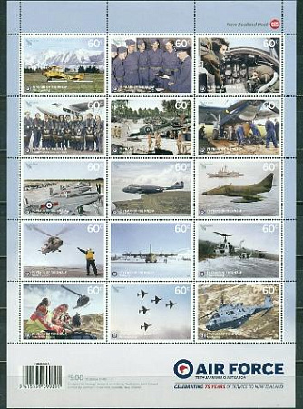 Новая Зеландия, 2012, Самолёты, малый лист